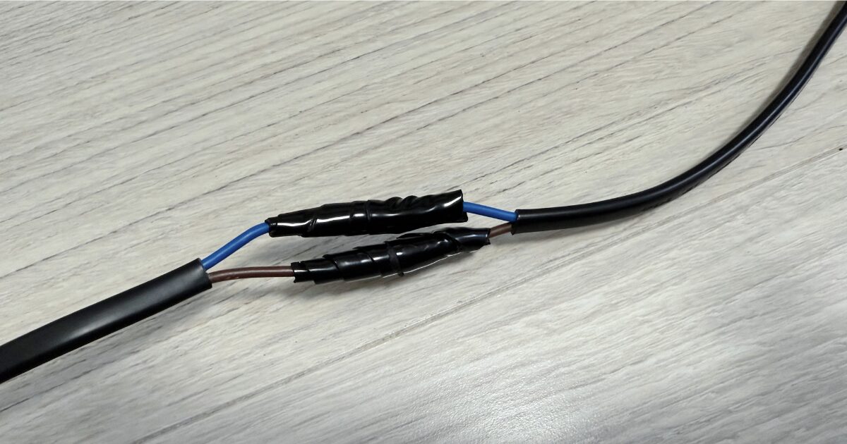 自己融着テープをまく その3