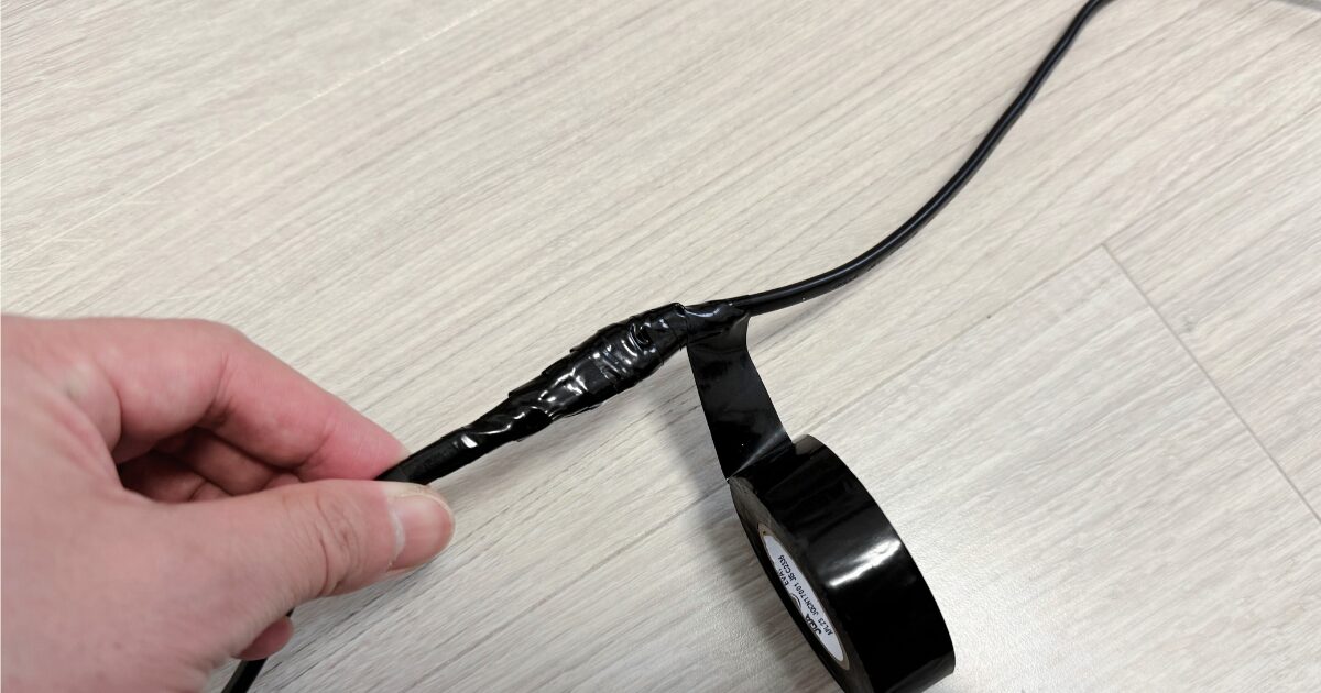 ビニールテープをまく その2