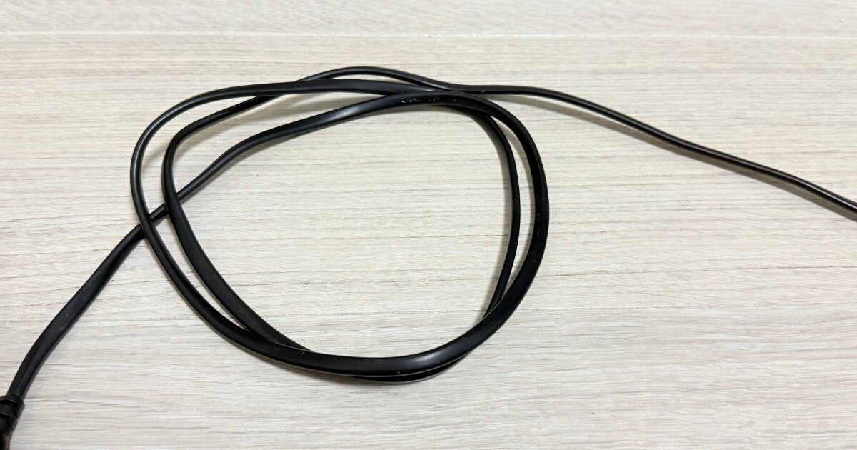 大きめのリング状にしてまとめる【発熱には要注意】